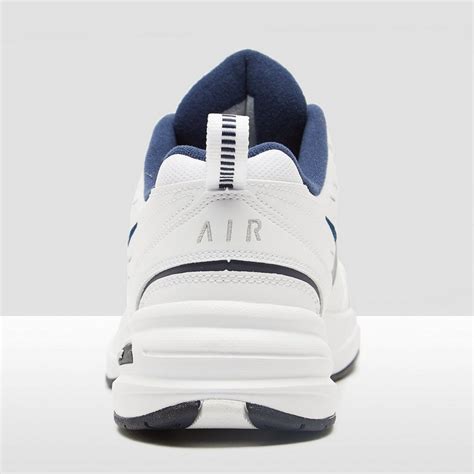 nike chunky air monarch iv sneakers wit/blauw heren|air monarch iv black and blue.